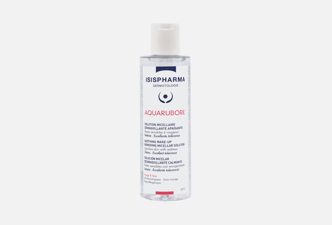 Мицеллярный лосьон против покраснений ISISPHARMA DERMATOLOGIE Aquaruboril make-up remover 