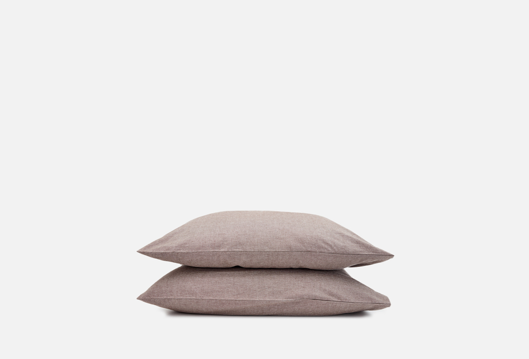 

Комплект наволочек MORФEUS, Коричневый, Melange Brownie, 70х70 2 шт