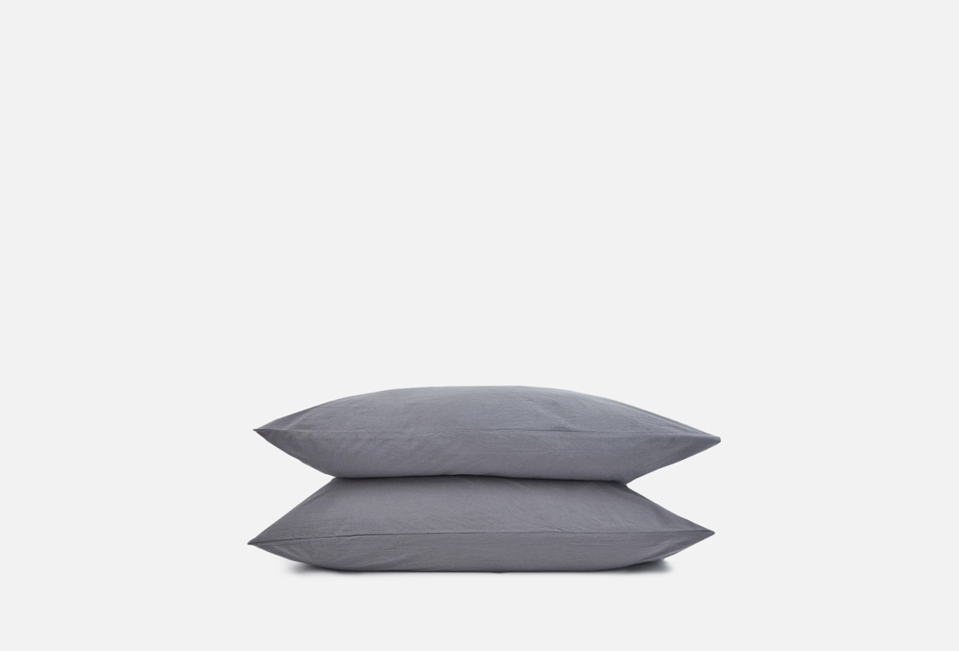 

Комплект наволочек MORФEUS, Черный, Melange Crow, 70х70 2 шт