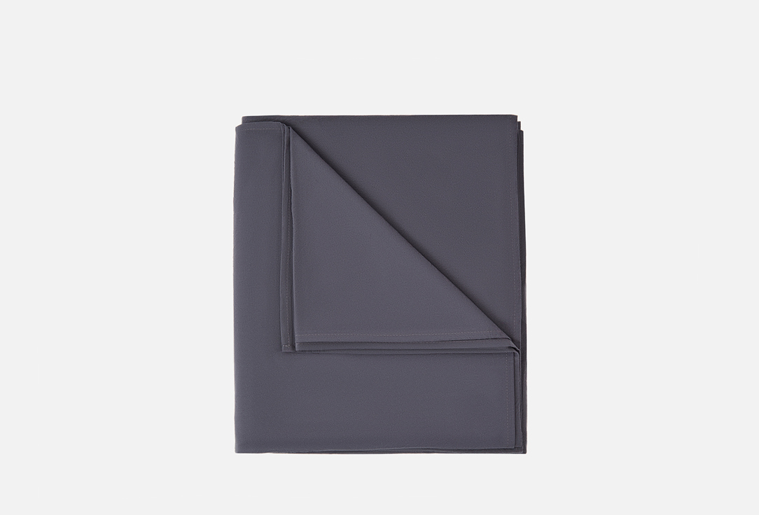 

Простыня без резинки MORФEUS, Черный, Melange Crow, 240x260 1 шт