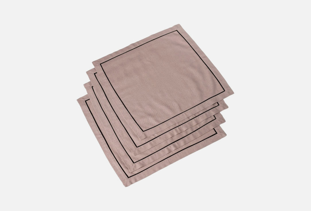 

Комплект салфеток AVIETA HOME, Розовый, Лен, розовый 4 шт