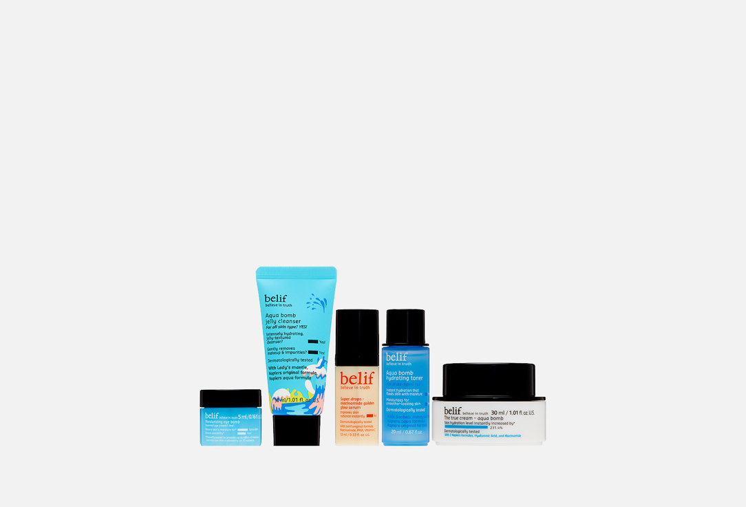

Подарочный набор для ухода за кожей BELIF, Gift of glow set 5 шт
