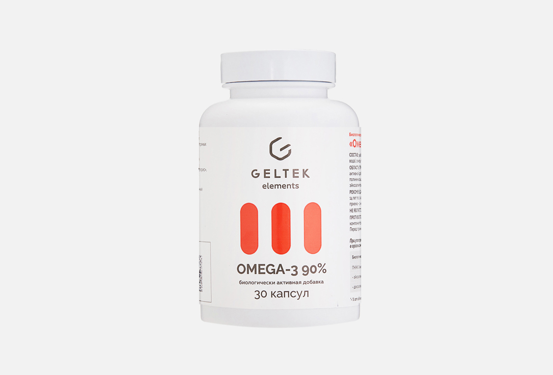 Изображение товара БАД Омега-3 для кожи волос и ногтей 90 капсул Гельтек