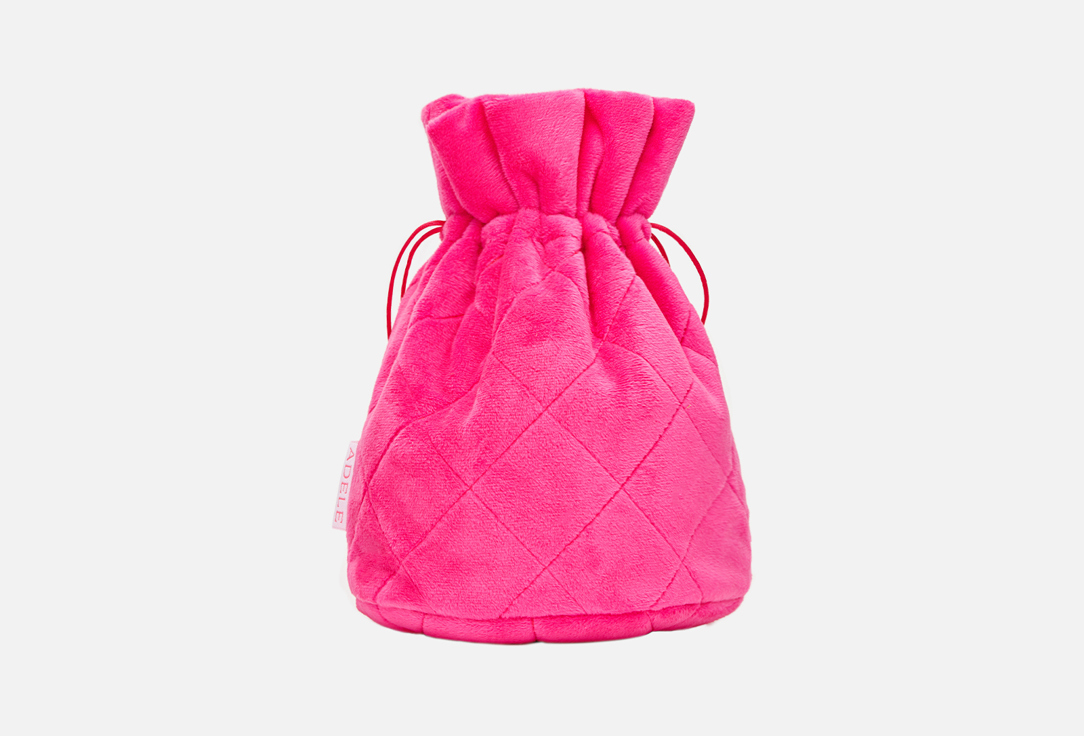 Изображение товара Косметичка-мешочек Adele for you Малиновый плюш стильная вместительная