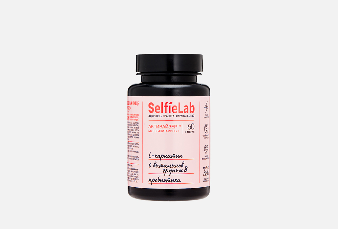 Activizer multivitamin L-карнитин, Витамины группы B в капсулах 60 шт