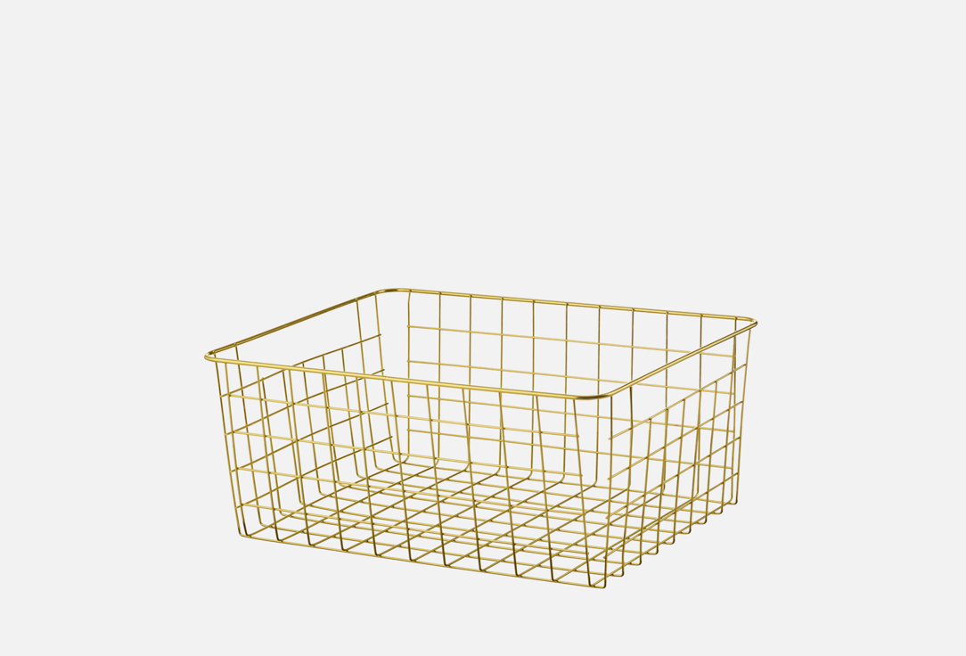 Корзина BIRDHOUSE Золотая большая 1 шт