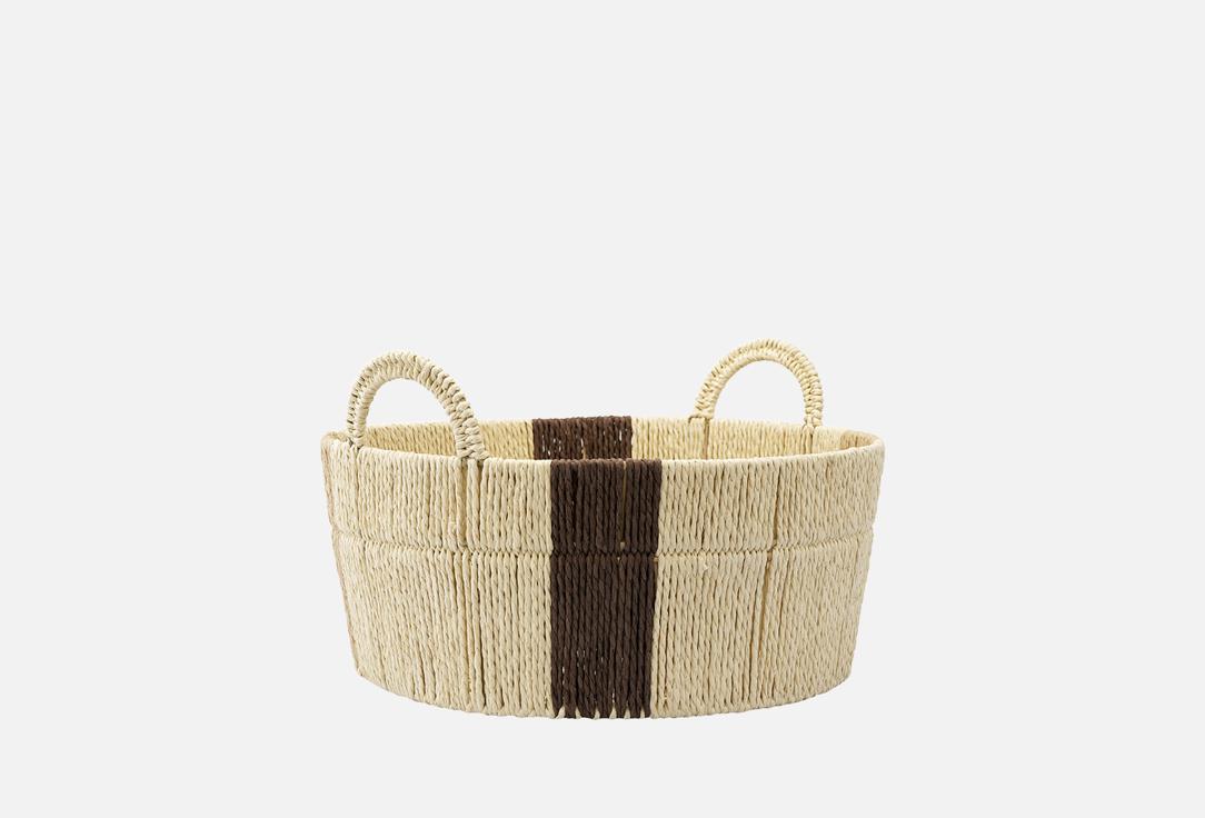 

Корзина для белья плетеная TKANO, Бежевый, Bodhran Chocolate, Ethnic, M 1 шт