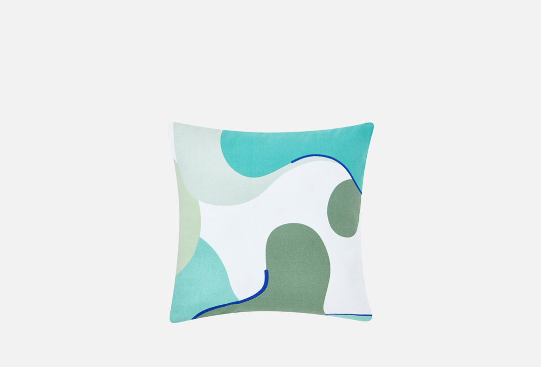 Изображение товара Декоративная подушка Tkano mint 45x45 см из хлопка с авторским принтом