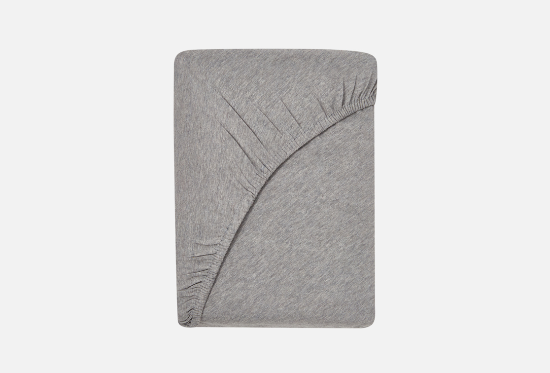 Изображение товара Простыня на резинке Tkano grey, Essential, 180x200 cm