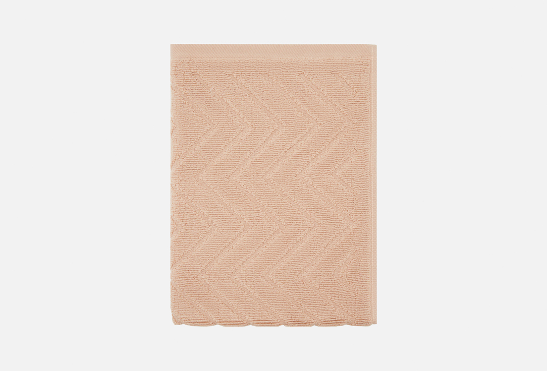 

Полотенце коврик для ног махровое НОЧЬ НЕЖНА, Бежевый, Zigzag, Beige, 50x70 1 шт