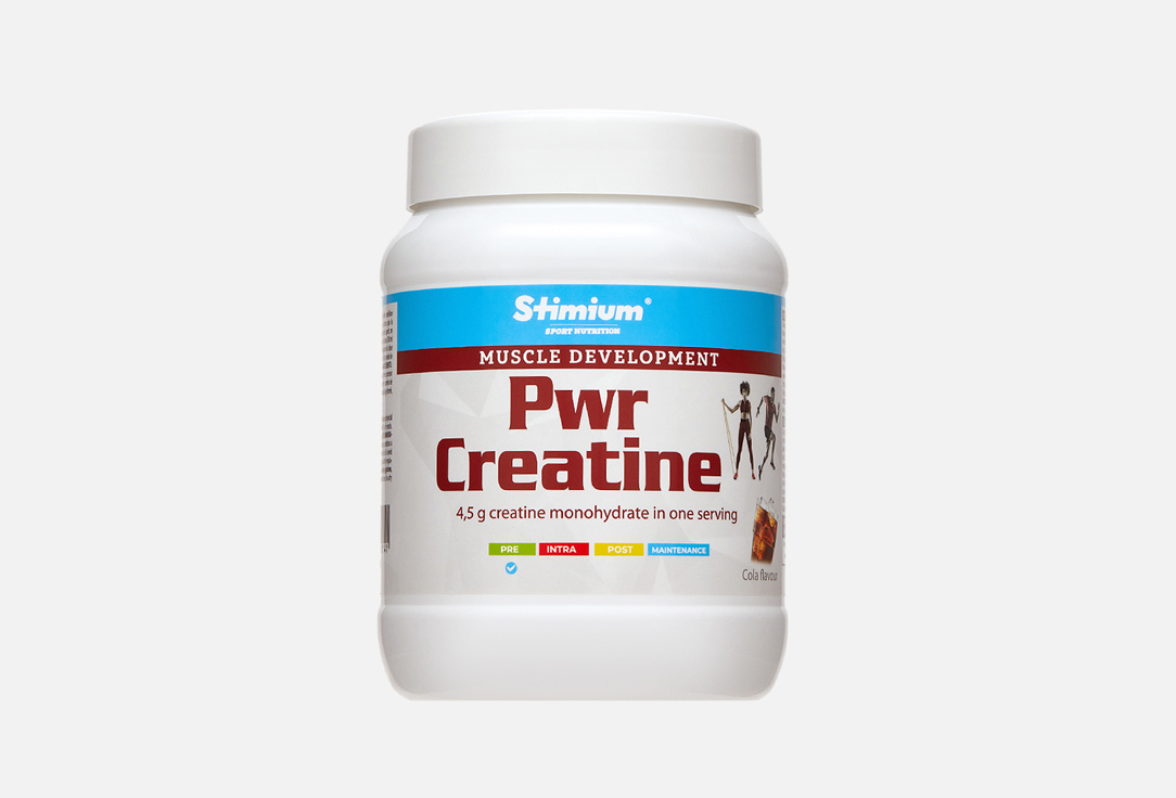 

БАД для силы и выносливости STIMIUM, Pwr Креатин моногидрат 4,5 г 500 г