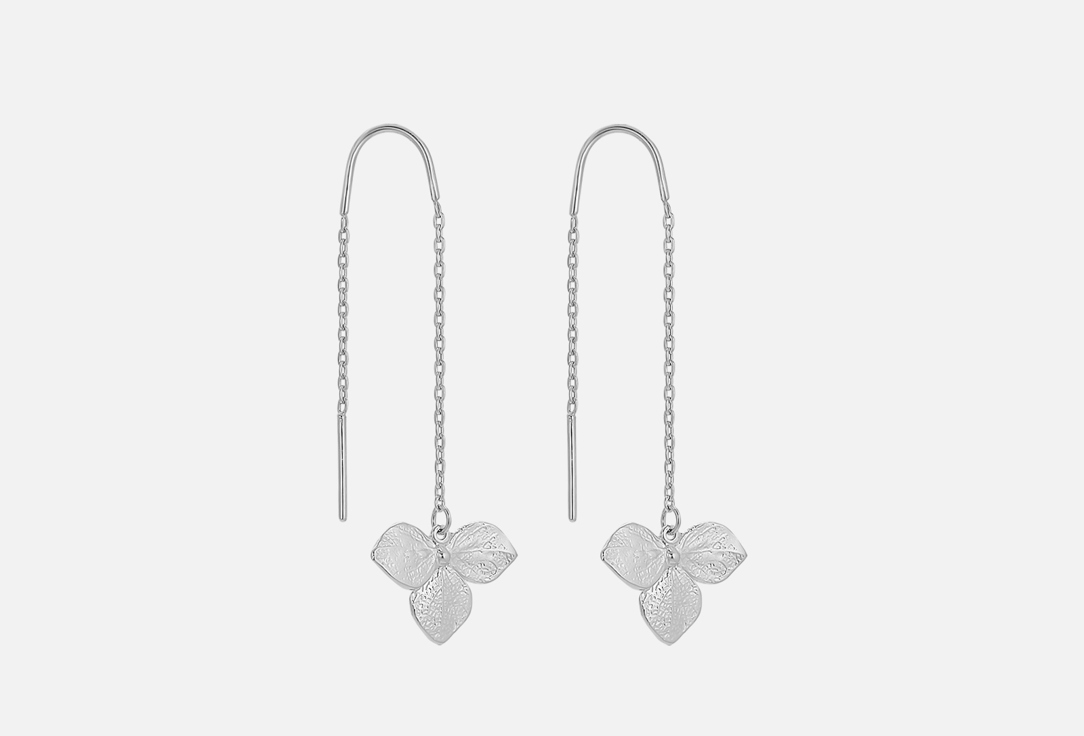 Изображение товара Серьги-протяжки серебряные SHU SHA Гортензии Симметрия