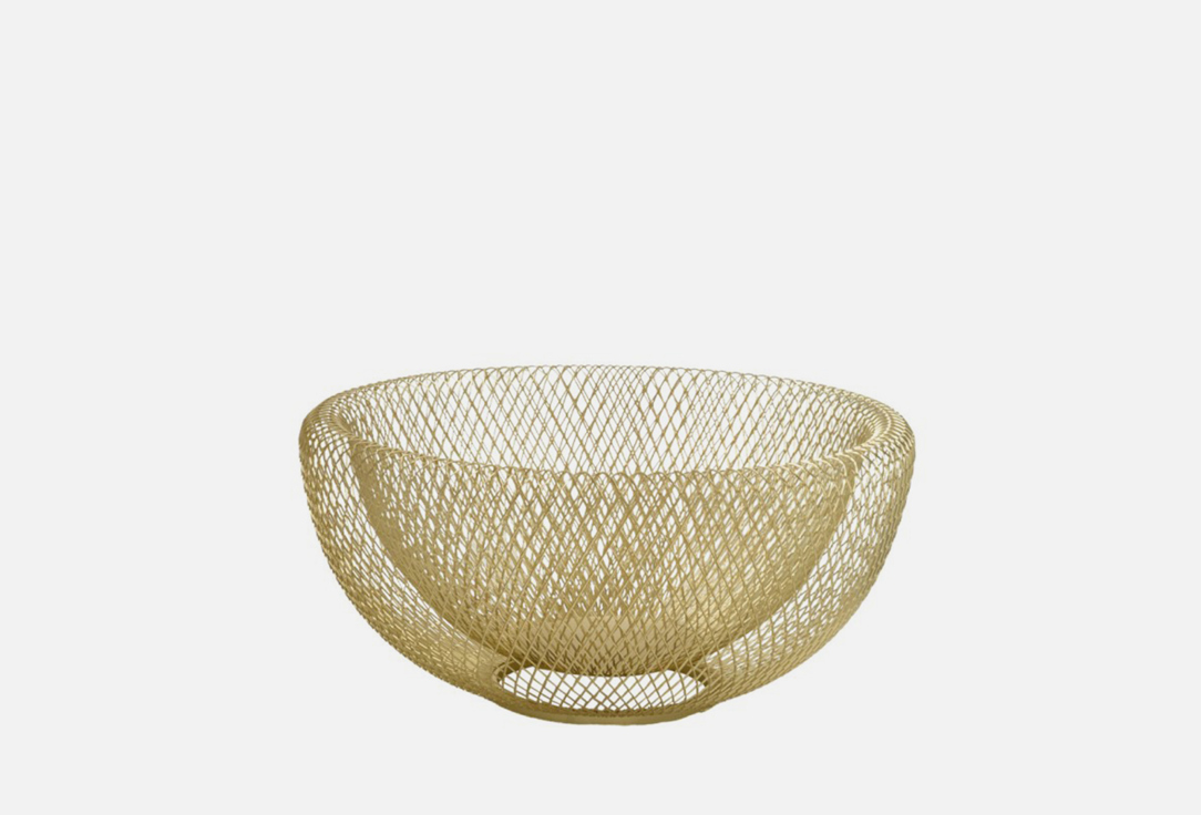 Корзина для фруктов круглая LEMAX Fruit basket matte gold 1 шт
