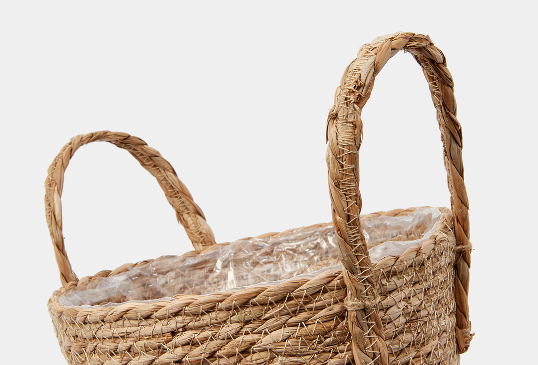 

Кашпо плетеное цилиндр NATURAL HOUSE, Бежевый, Kenya 7.5 л