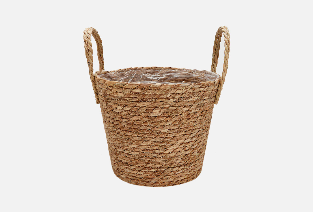 Изображение товара Плетеное кашпо Safari из полипропилена натуральных материалов 7.5 л
