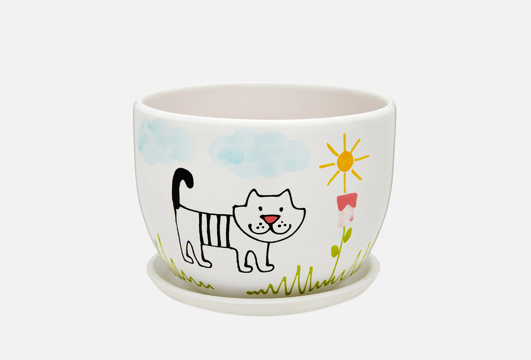 Изображение товара Керамический горшок Вещицы Cat