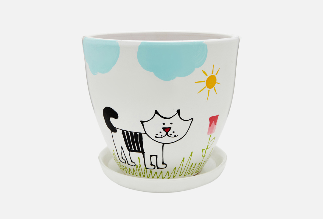 Изображение товара Керамический горшок Вещицы Cat
