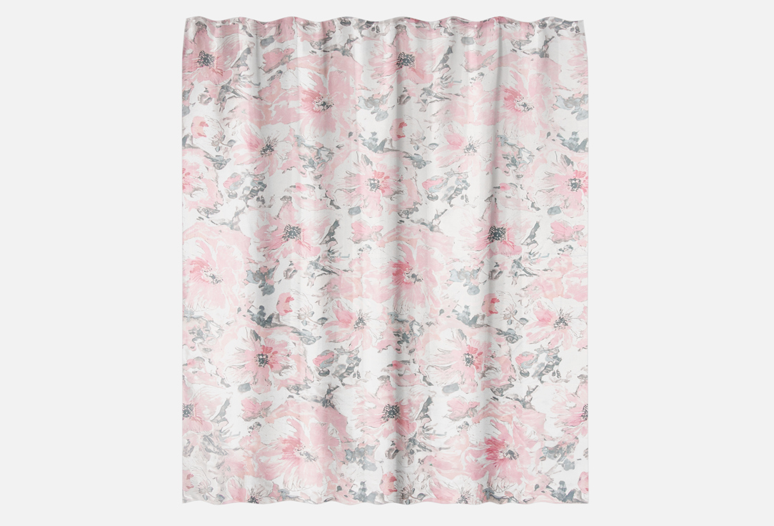Изображение товара Штора для ванной Master House Розовые цветы 200х180 см