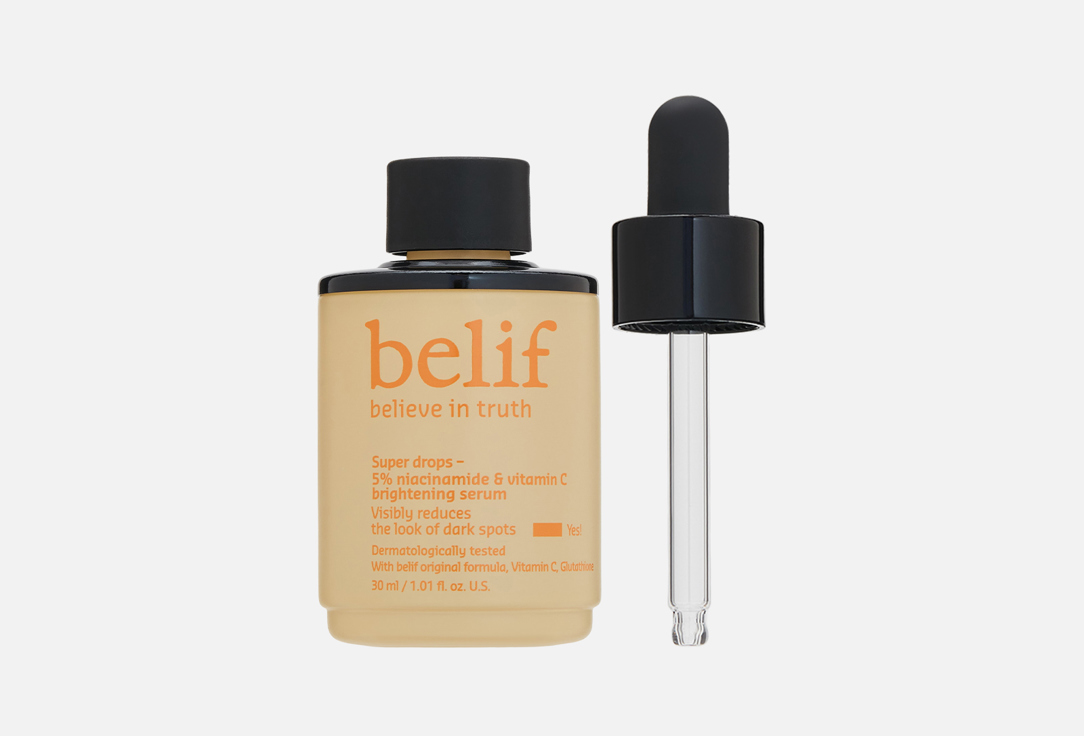 Изображение товара Сыворотка для улучшения тона кожи лица belif Super drops – 5% niacinamide & vitamin C