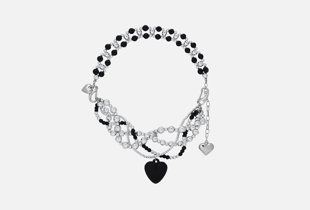 

Колье-обвес на сумку FOROSTINA.K, Two Hearts 1 шт