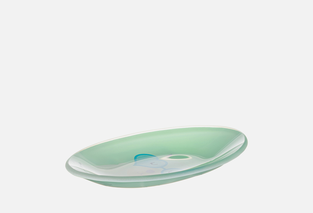 

Мыльница MOROSHKA, Зеленый, Lama, 10,2х15х2, green 1 шт