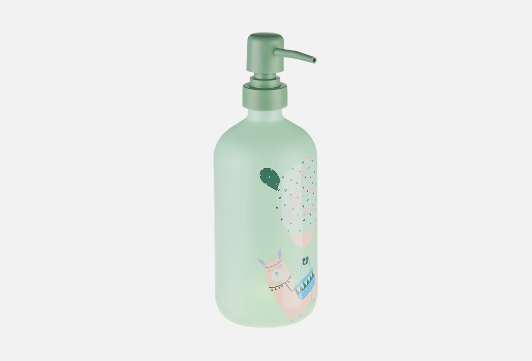 

Дозатор для жидкого мыла MOROSHKA, Зеленый, Lama, 7,5х7,5х21, green 1 шт