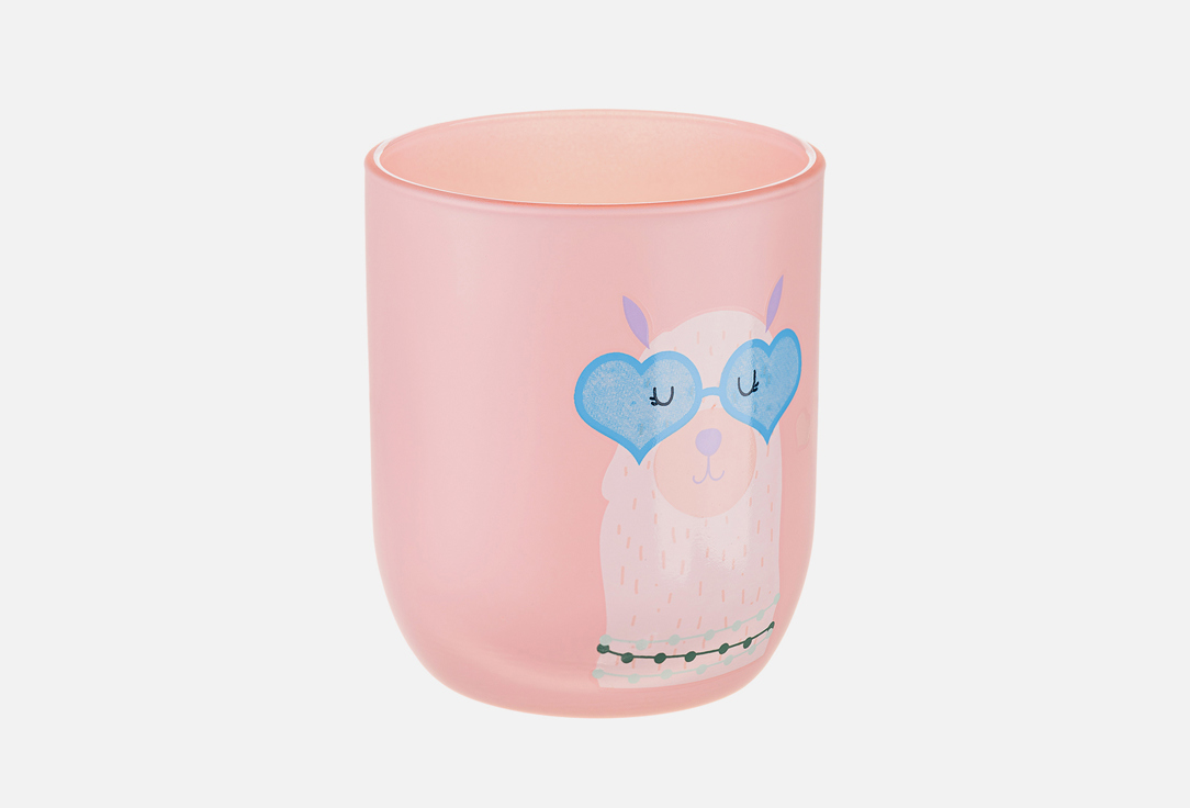 

Стакан для зубных щеток MOROSHKA, Розовый, Lama, 7,4х7,4х8,5, pink 1 шт