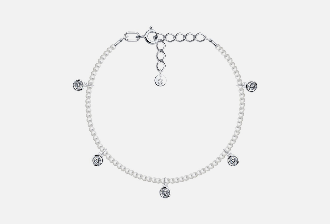 Изображение товара Серебряный браслет с жемчугом SOKOLOV 17 размер женский ювелирный аксессуар