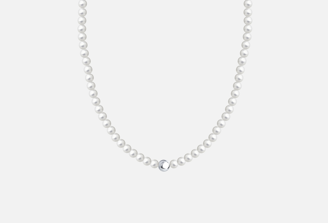 Изображение товара Серебряное колье с жемчугом 925 пробы для женщин SOKOLOV