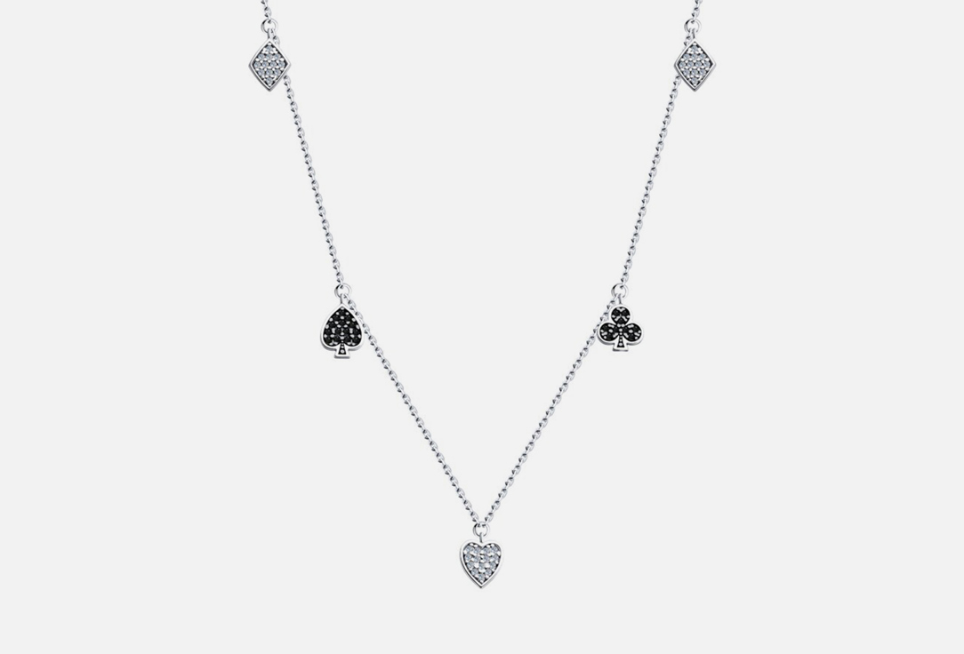 Изображение товара Колье серебряное SOKOLOV с фианитами 50-55 см украшение для женщин