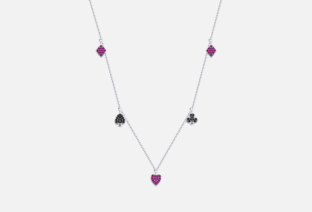 Изображение товара Серебряное колье с фианитами SOKOLOV 94070958 для женщин