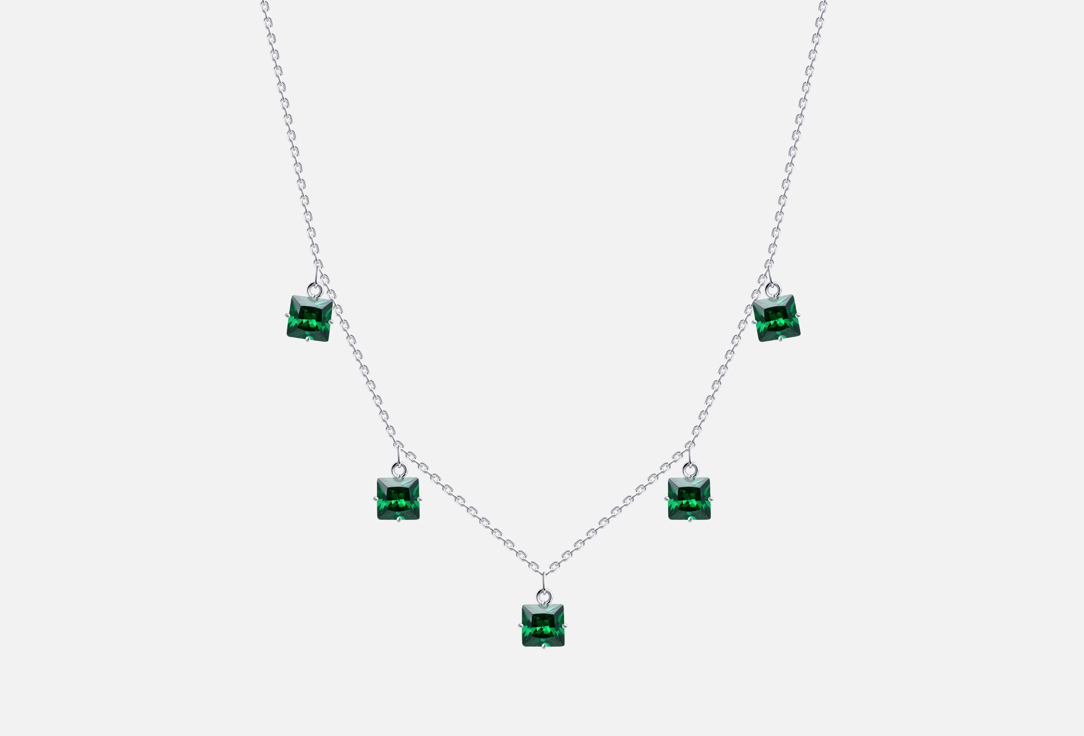 Изображение товара Серебряное колье с фианитами 925 пробы от SOKOLOV для женщин