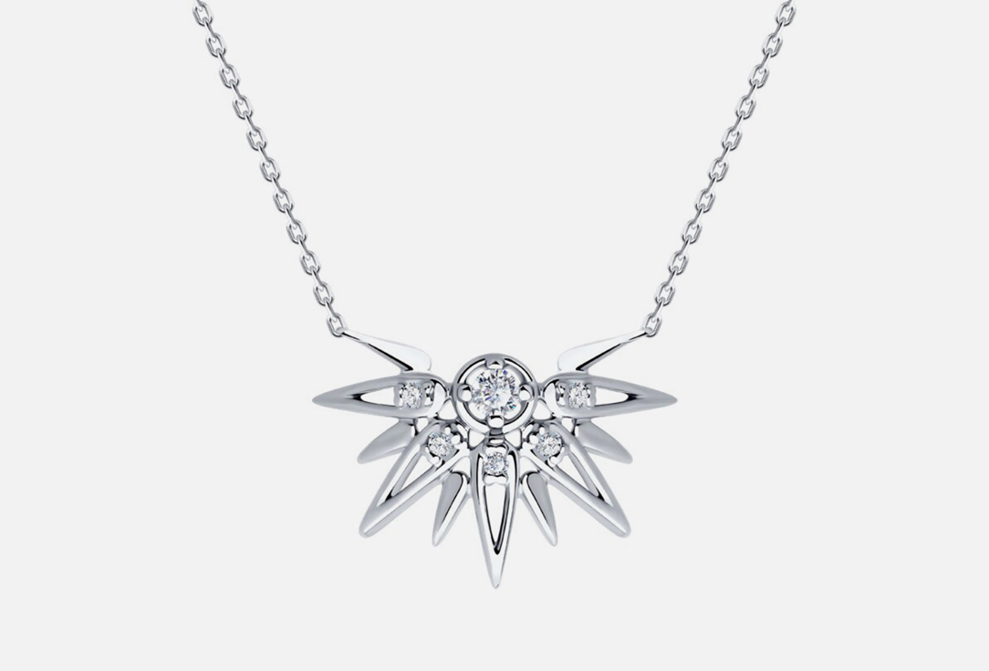 Изображение товара Колье серебряное Diamant Фианит