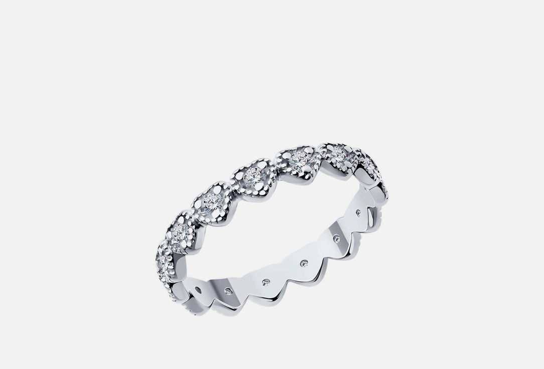 Изображение товара Серебряное кольцо с фианитом SOKOLOV 94014168 18 р.