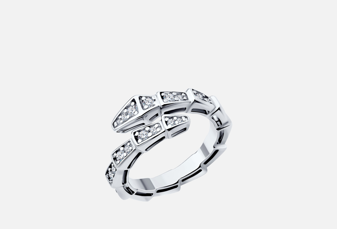 Изображение товара Серебряное кольцо с фианитом SOKOLOV 94014211 для женщин 925 пробы