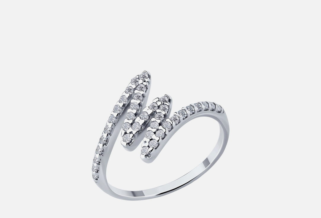 Изображение товара Серебряное кольцо с фианитами SOKOLOV 925 пробы для женщин