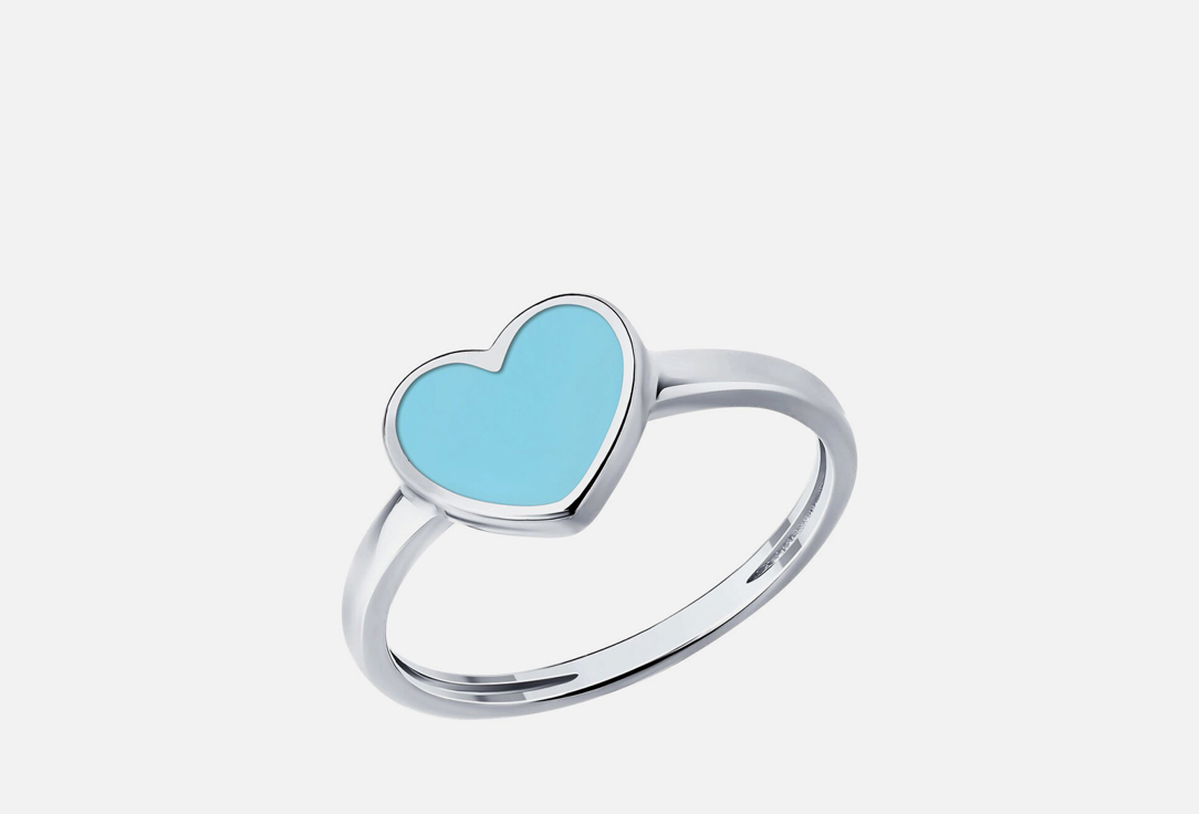 Изображение товара Серебряное кольцо Diamant с эмалью и золочением для женщин 16 размера