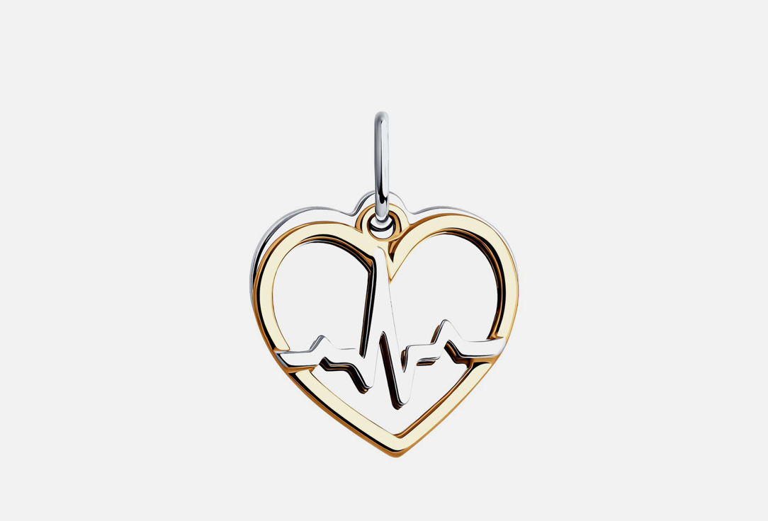 Изображение товара Серебряная подвеска без вставки 925 с золотым покрытием для женщин