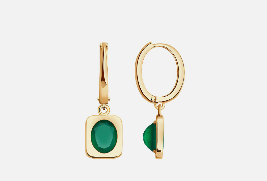 

Серьги серебряные SOKOLOV, Агат 2 шт