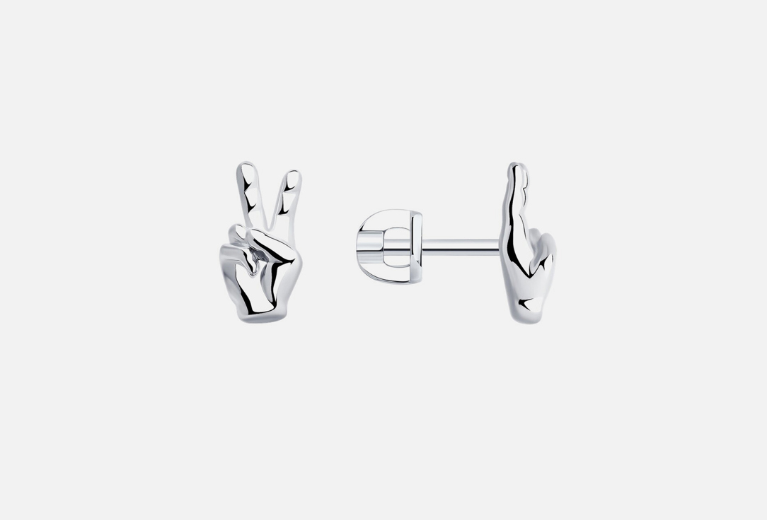 

Серьги серебряные SOKOLOV, Без вставки 2 шт