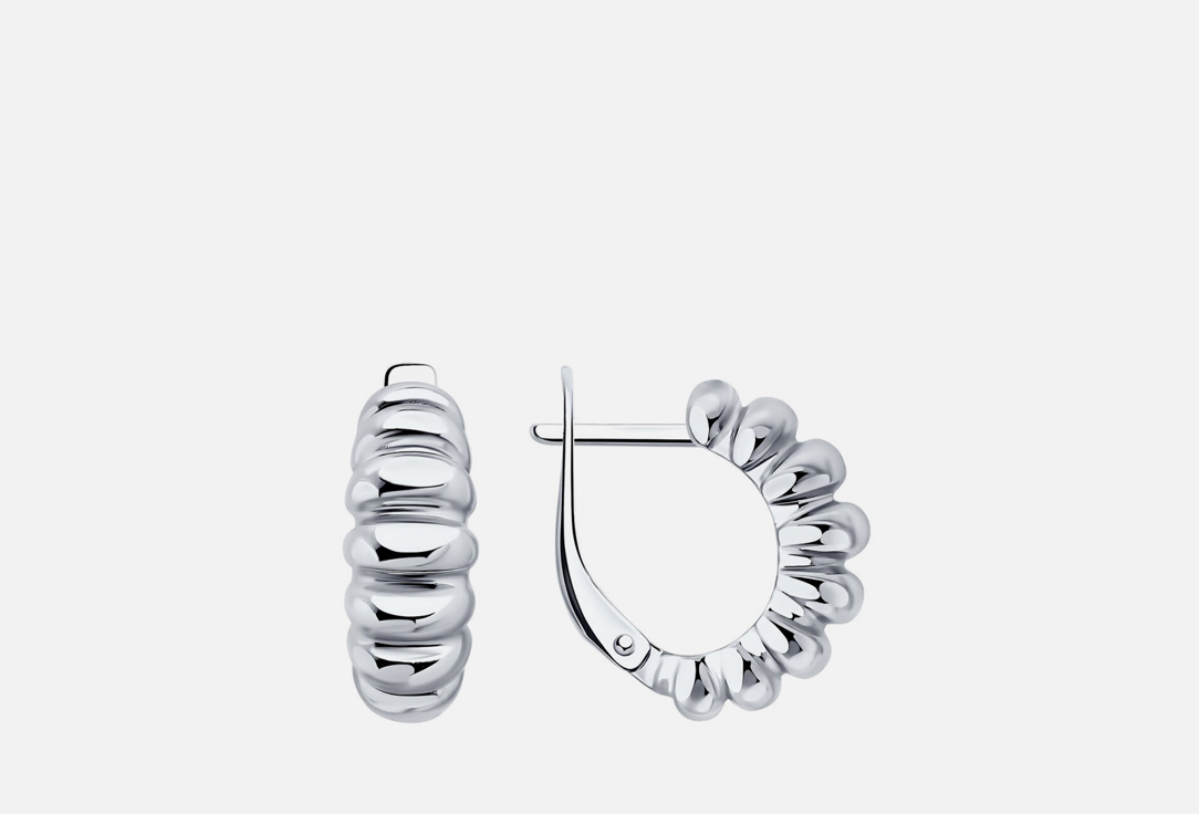 

Серьги серебряные SOKOLOV, Без вставки 2 шт