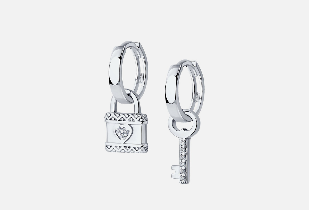 Изображение товара Серьги серебряные SOKOLOV Фианит