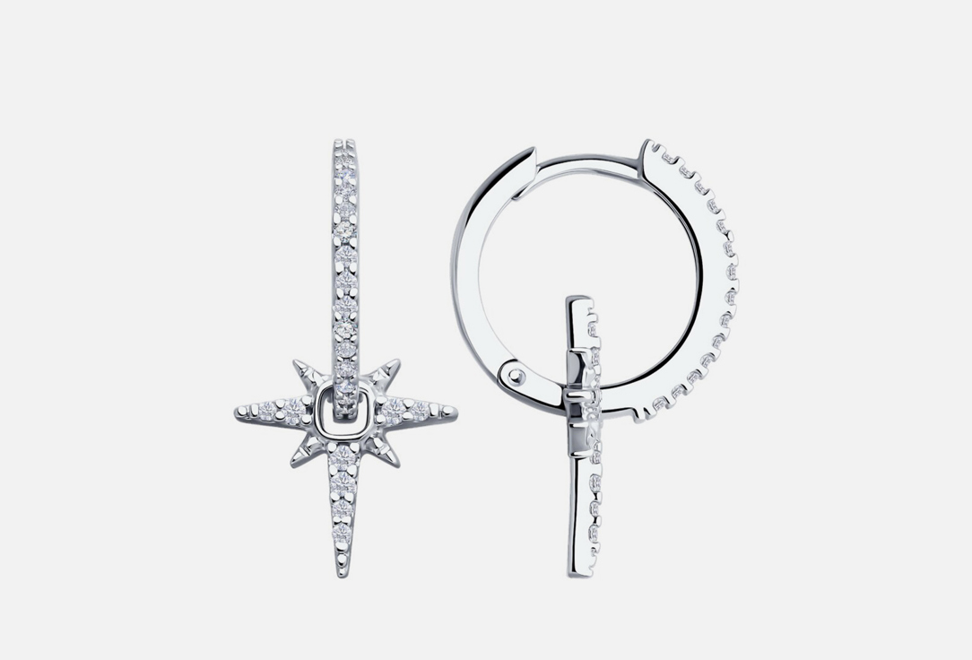 Изображение товара Серьги серебряные SOKOLOV Фианит