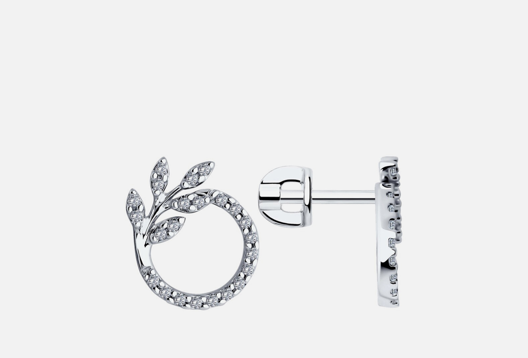 Изображение товара Серьги серебряные SOKOLOV с фианитами для женщин