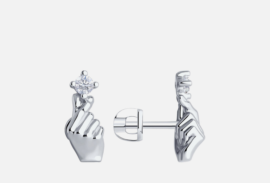 Изображение товара Серьги серебряные SOKOLOV Фианит