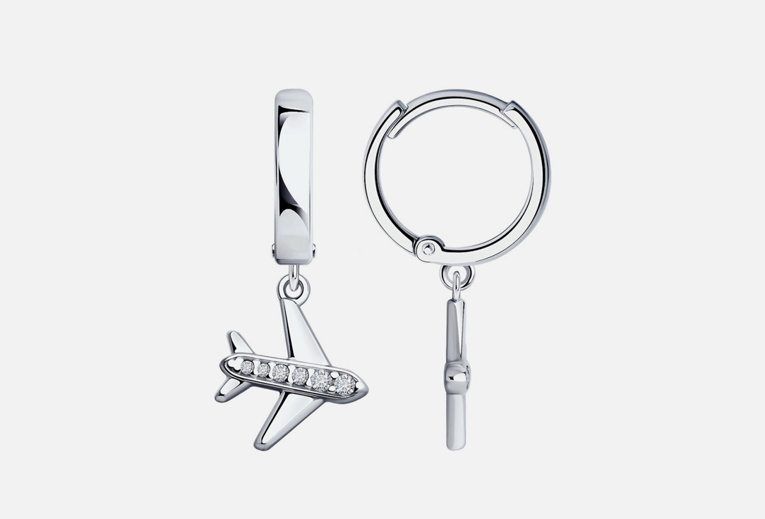 Изображение товара Серьги серебряные SOKOLOV Фианит