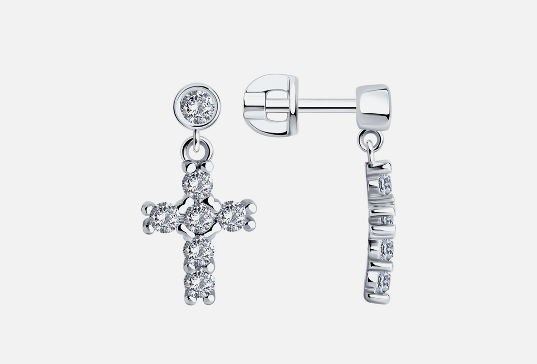 Изображение товара Серьги серебряные SOKOLOV Фианит