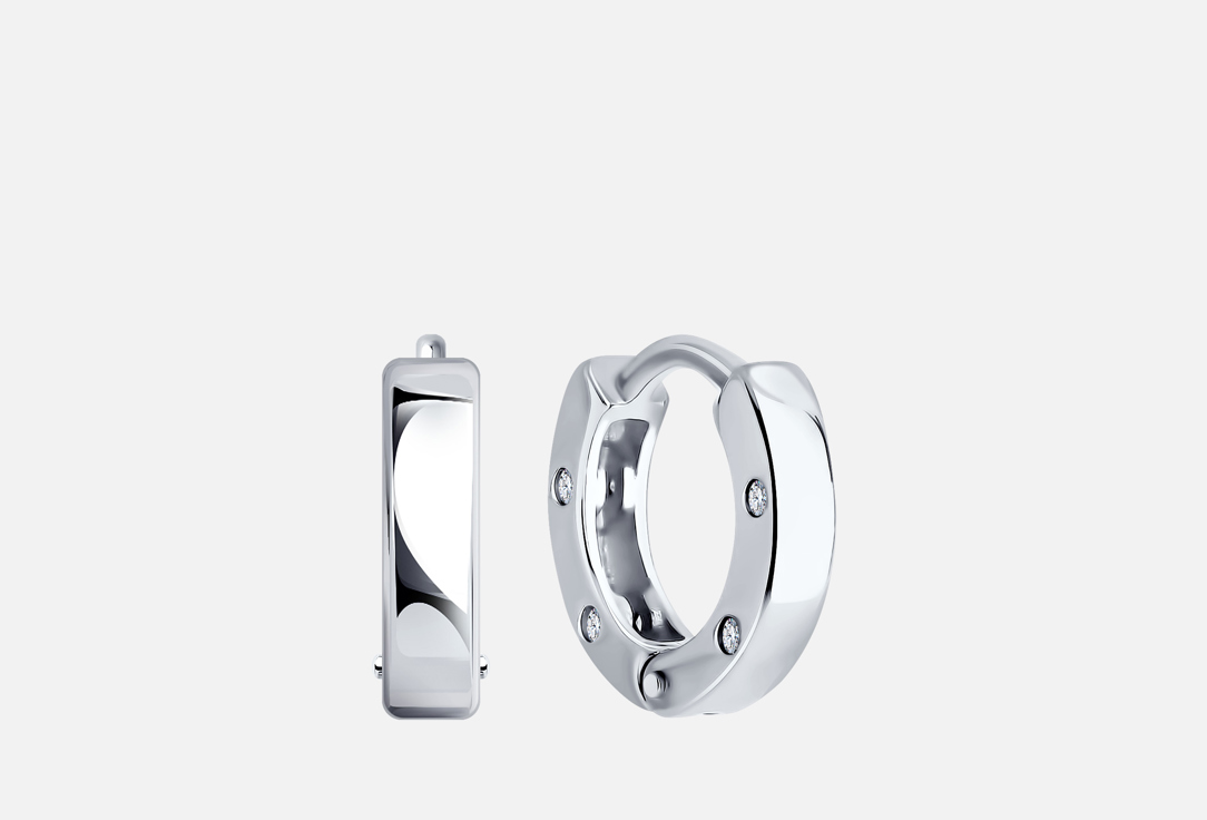 

Серьги серебряные SOKOLOV, Фианит 2 шт