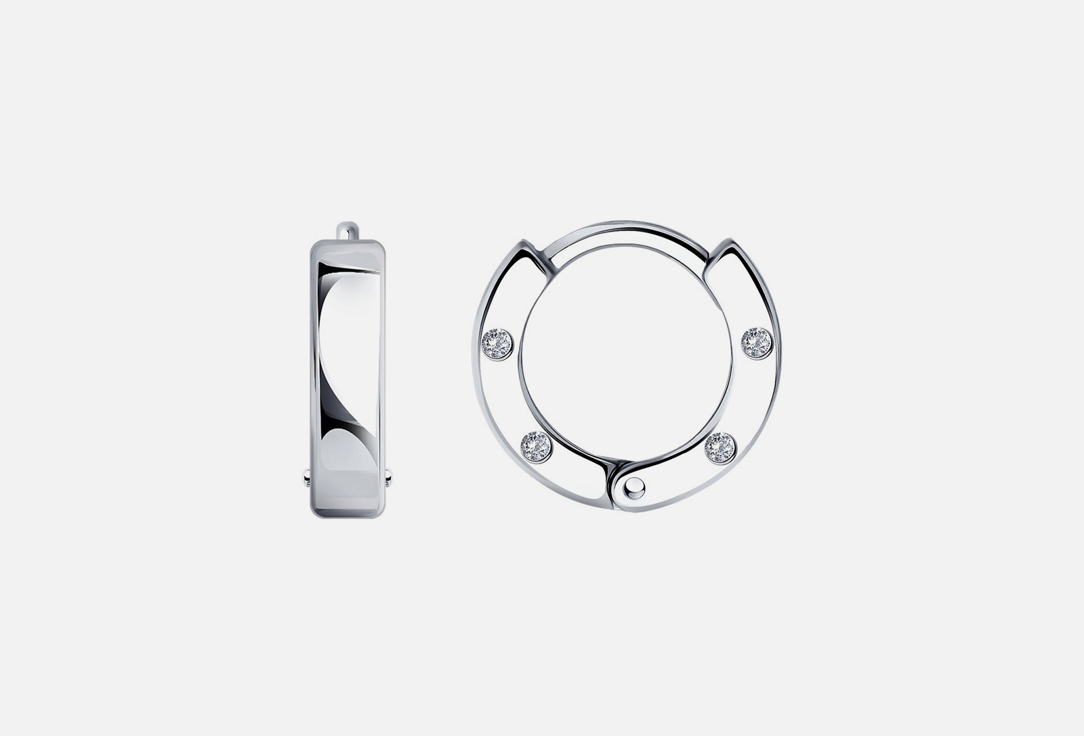 Изображение товара Серьги серебряные SOKOLOV Фианит