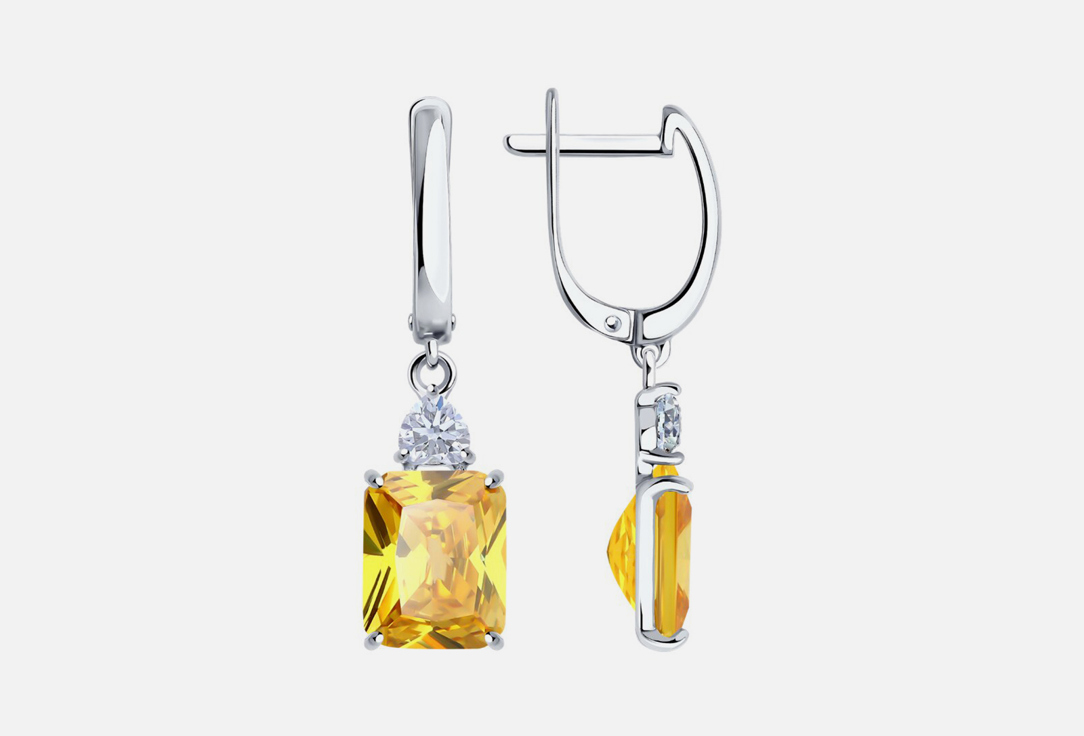 Изображение товара Серьги серебряные SOKOLOV Фианит